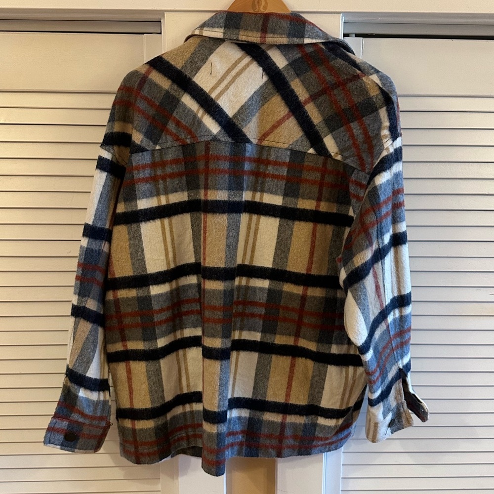 Zara Plaid Shacket - Picture 4 of 5